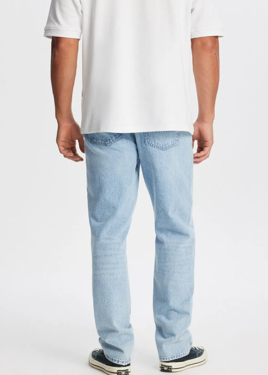 Jeans<The Sting Bruno straight leg jeans blauw, used light
