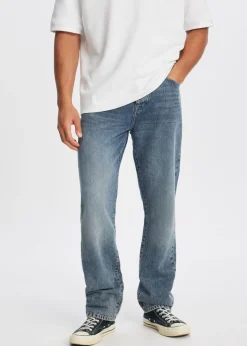 Jeans<The Sting Bruno straight leg jeans dark old washed