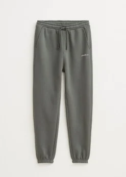 Basics|Broeken<The Sting Brushed cuffed sweatpants groen, olijf