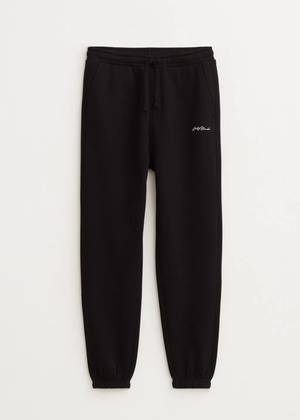 Basics|Broeken<The Sting Brushed cuffed sweatpants zwart
