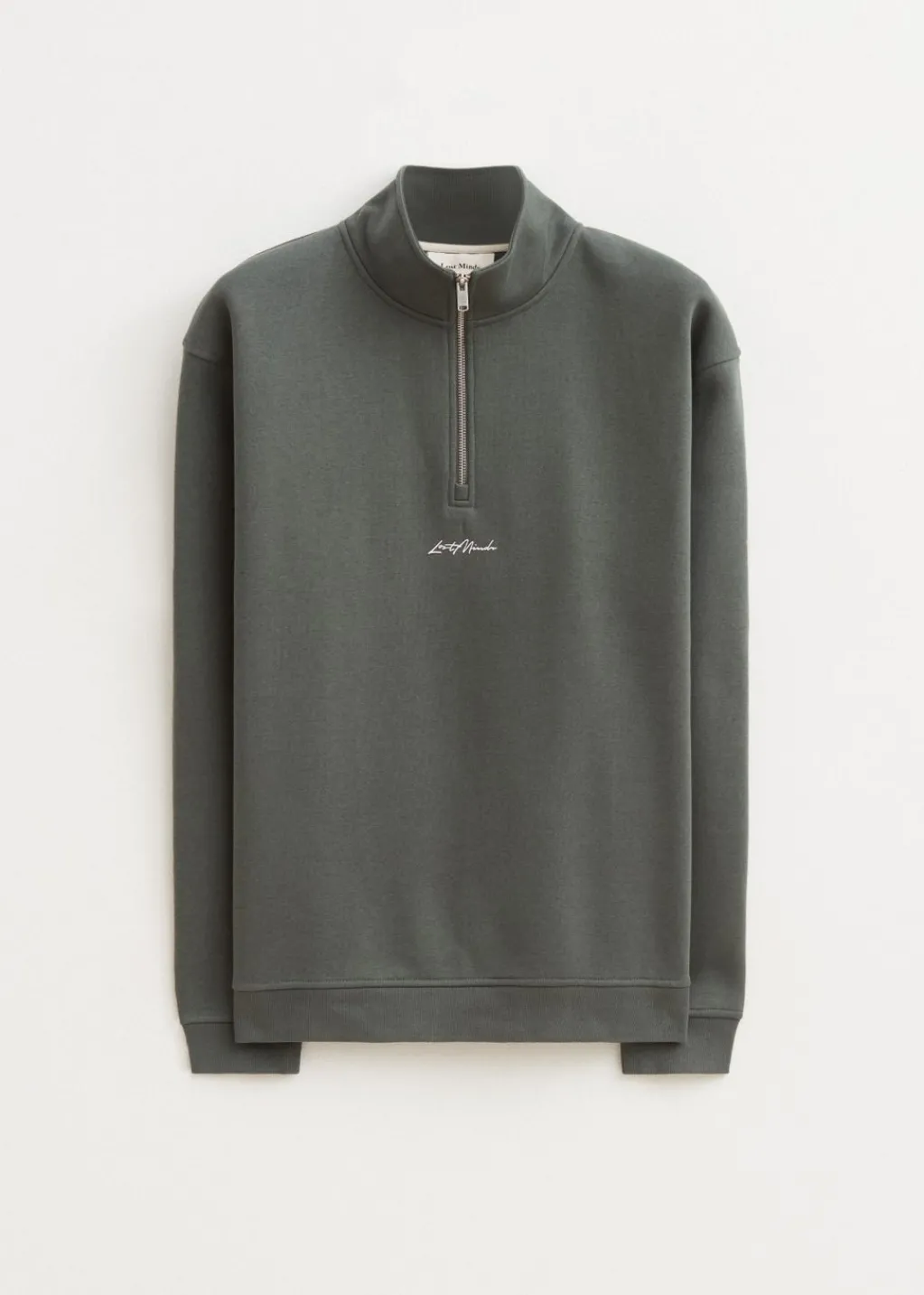 Sweaters En Hoodies<The Sting Brushed half zip sweater groen, olijf