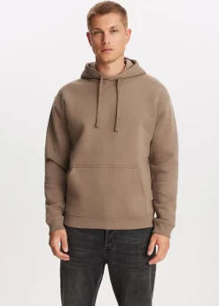 Basics|Sweaters En Hoodies<The Sting Brushed hoodie taupe