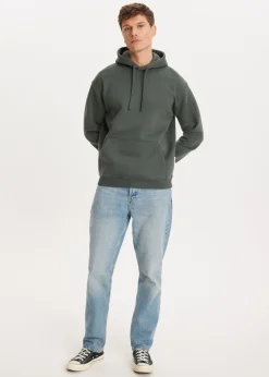 Basics|Sweaters En Hoodies<The Sting Brushed hoodie groen, grijs