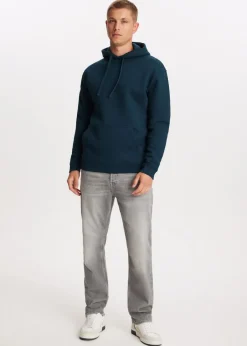 Basics|Sweaters En Hoodies<The Sting Brushed hoodie royal blauw