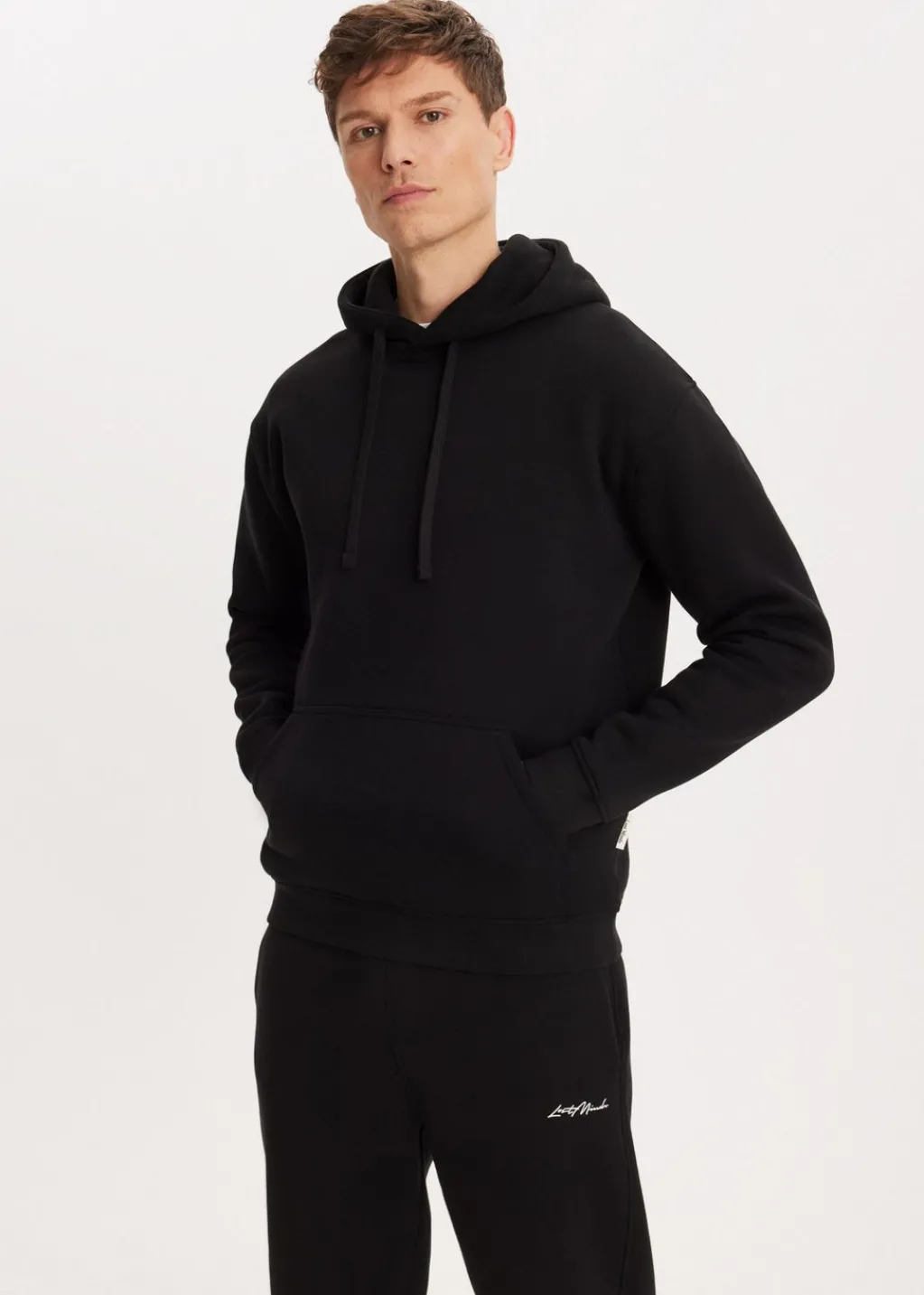 Basics|Sweaters En Hoodies<The Sting Brushed hoodie zwart