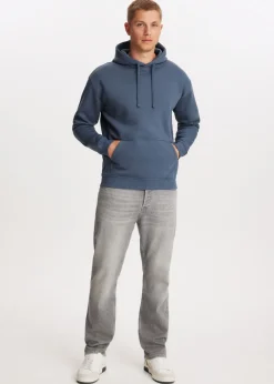 Basics|Sweaters En Hoodies<The Sting Brushed hoodie middenblauw
