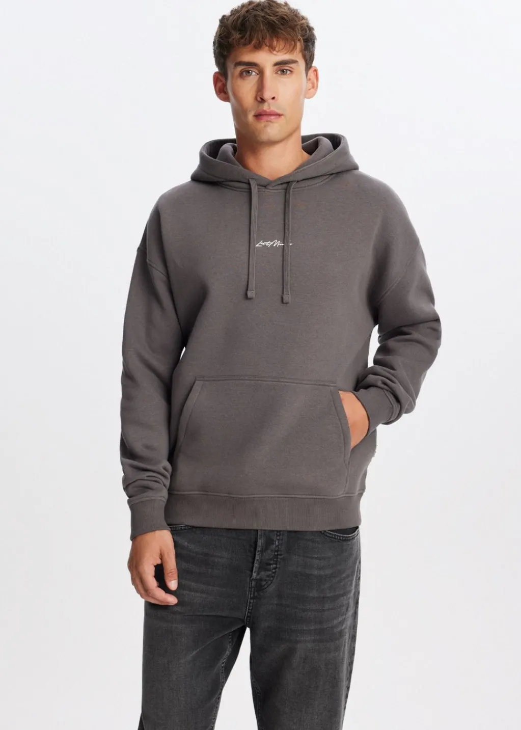 Sweaters En Hoodies<The Sting Brushed hoodie met logo choco