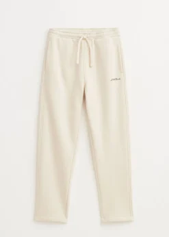 Basics|Broeken<The Sting Brushed straight leg joggingbroek ecru