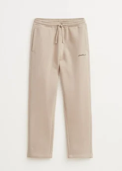 Basics|Broeken<The Sting Brushed straight leg joggingbroek lichtzand