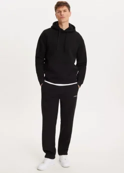 Basics|Broeken<The Sting Brushed straight leg joggingbroek zwart