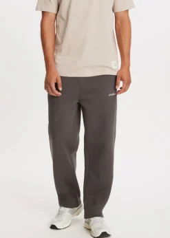 Broeken|Basics<The Sting Brushed straight leg joggingbroek choco