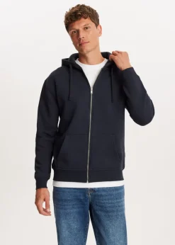 Basics|Sweaters En Hoodies<The Sting Brushed vest donkerblauw