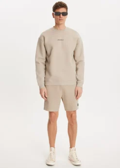 Sweaters En Hoodies<The Sting Brushed written sweater lichtzand