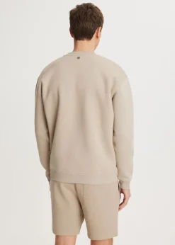 Sweaters En Hoodies<The Sting Brushed written sweater lichtzand