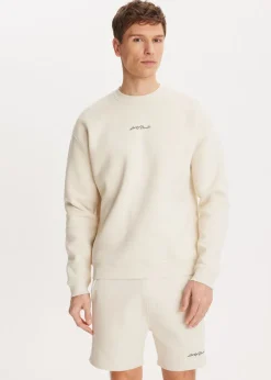 Sweaters En Hoodies<The Sting Brushed written sweater ecru