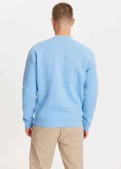 Sweaters En Hoodies<The Sting Brushed written sweater fresh blue