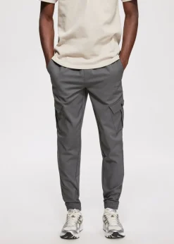 Broeken<The Sting Cargo jogger donkergrijs