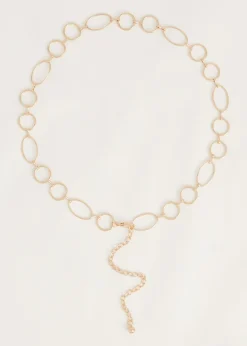 Riemen<The Sting Chain riem goud