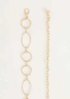 Riemen<The Sting Chain riem goud