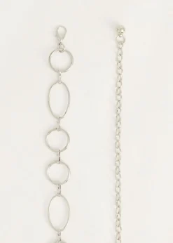Riemen<The Sting Chain riem zilver