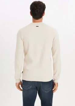 Polo's|Truien En Vesten<The Sting Chenille gebreide trui creme, licht