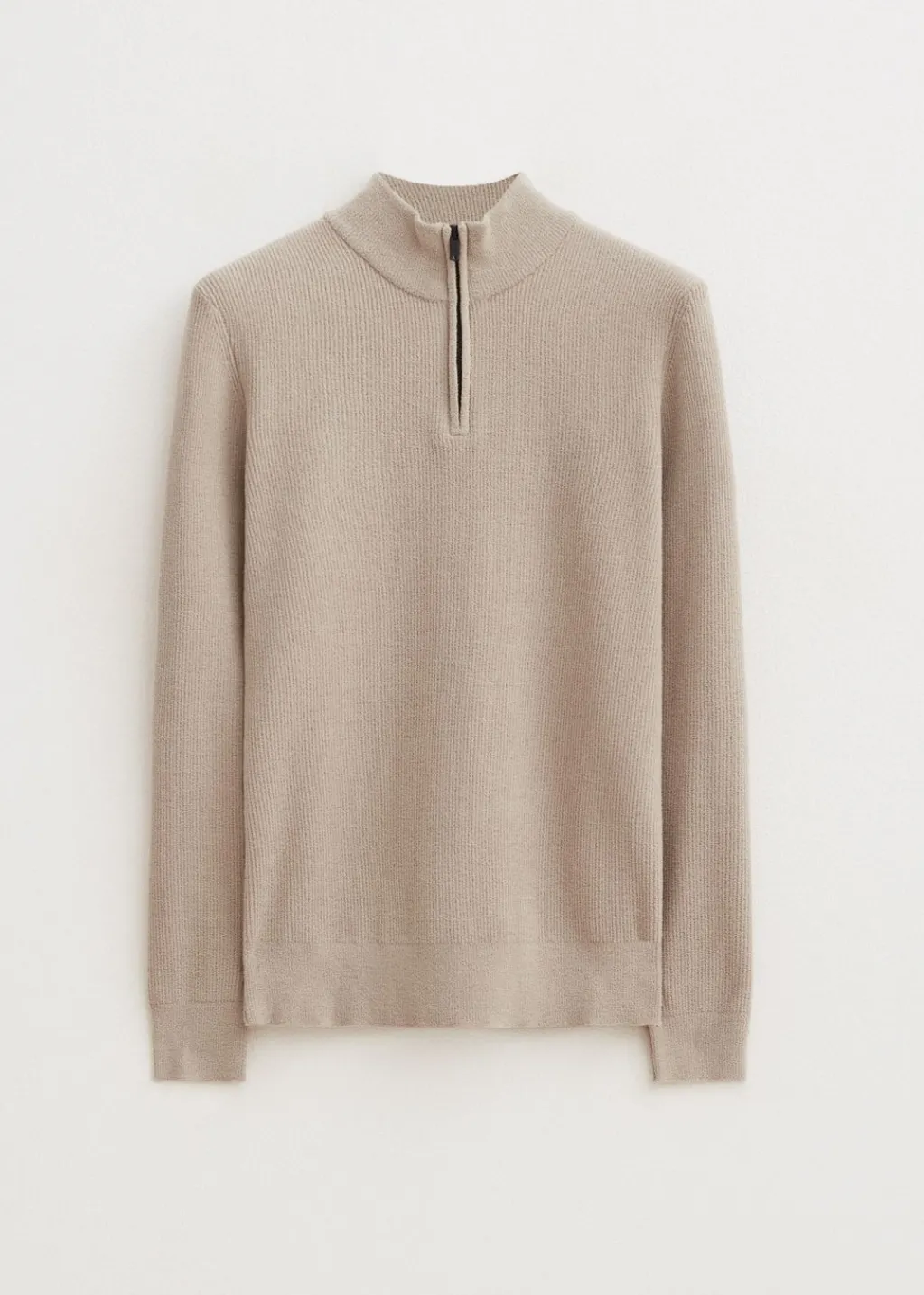 Truien En Vesten<The Sting Chenille half zip trui zand
