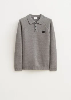 Polo's|Truien En Vesten<The Sting Chenille polo grijs, steen