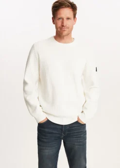 Truien En Vesten<The Sting Chenille trui met structuur wit, off-white