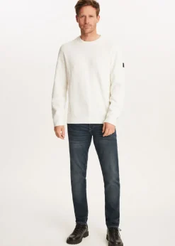 Truien En Vesten<The Sting Chenille trui met structuur wit, off-white