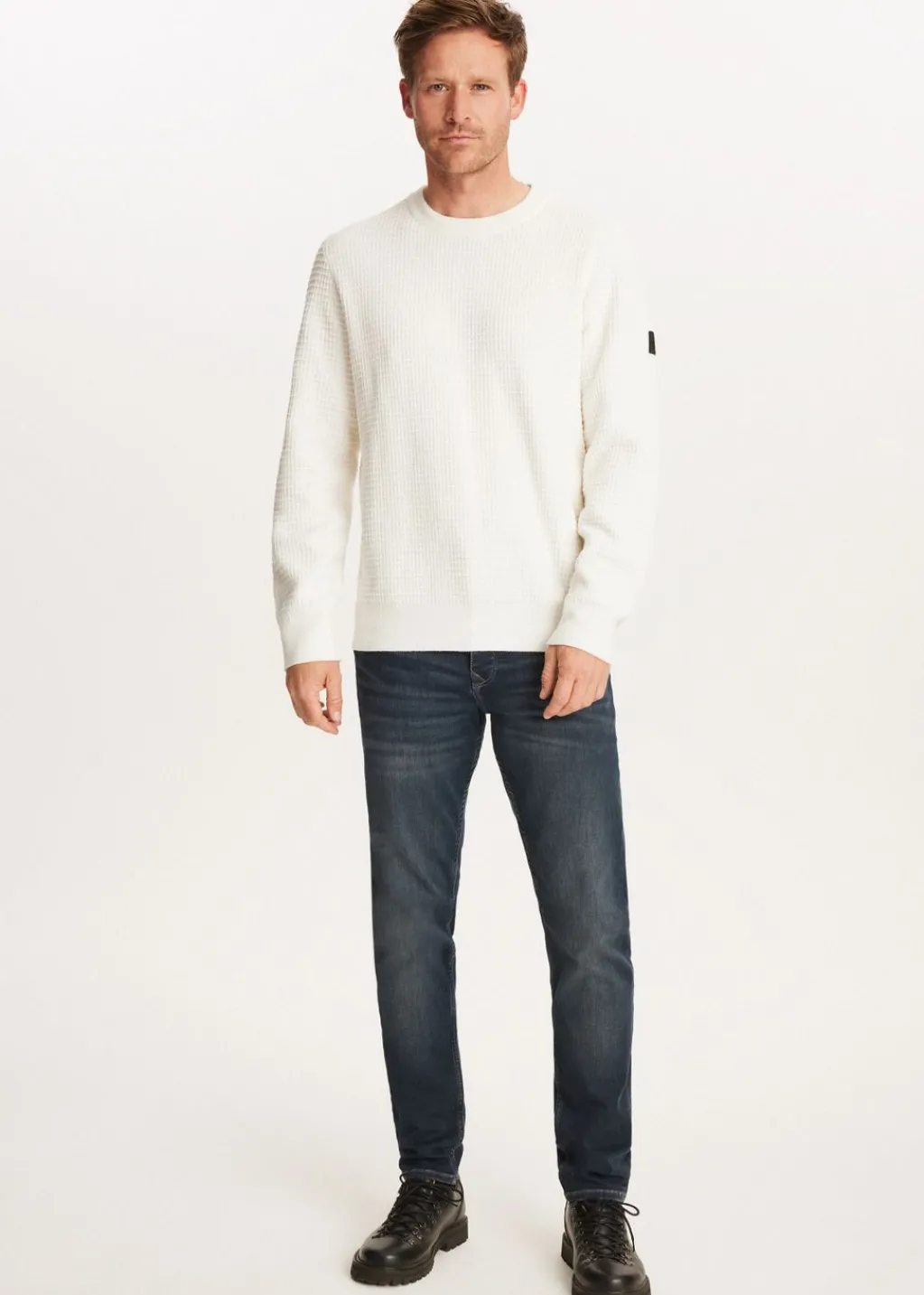 Truien En Vesten<The Sting Chenille trui met structuur wit, off-white