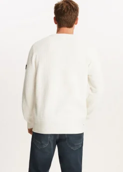 Truien En Vesten<The Sting Chenille trui met structuur wit, off-white