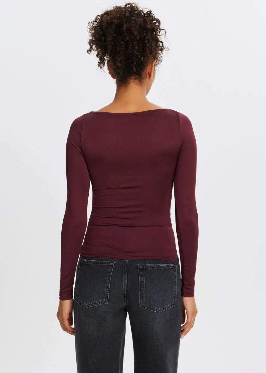 Tops<The Sting Clean lange mouwen top bordeaux
