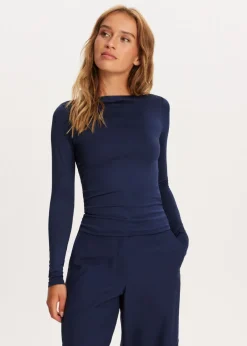 Basics|Tops<The Sting Clean lange mouwen top donkerblauw