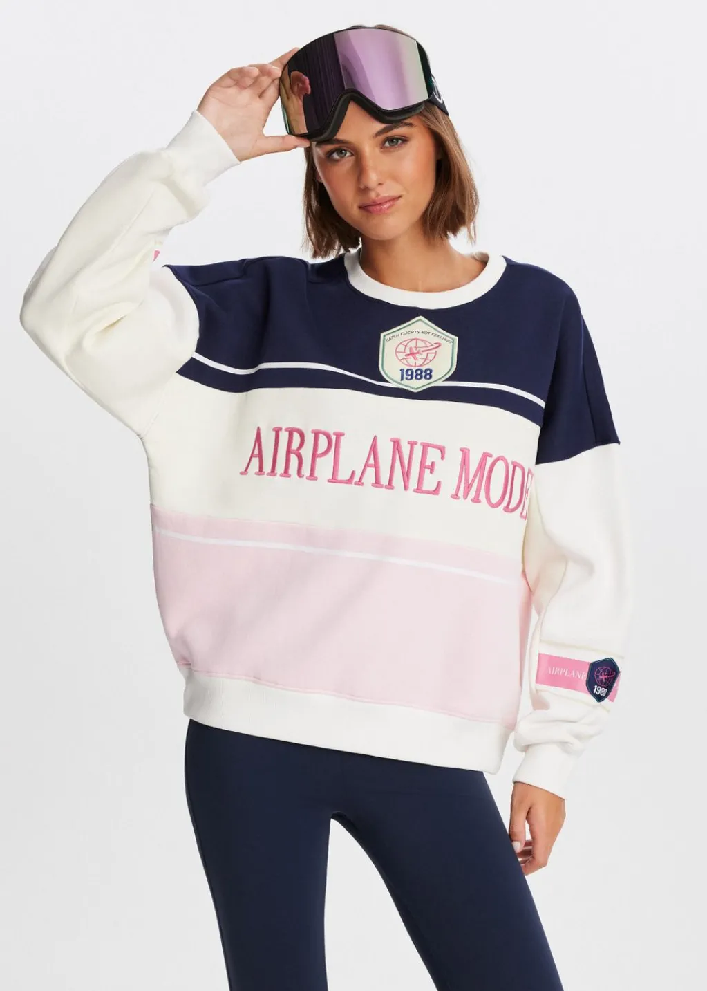Sweaters En Hoodies<The Sting Colourblock sweater donkerblauw