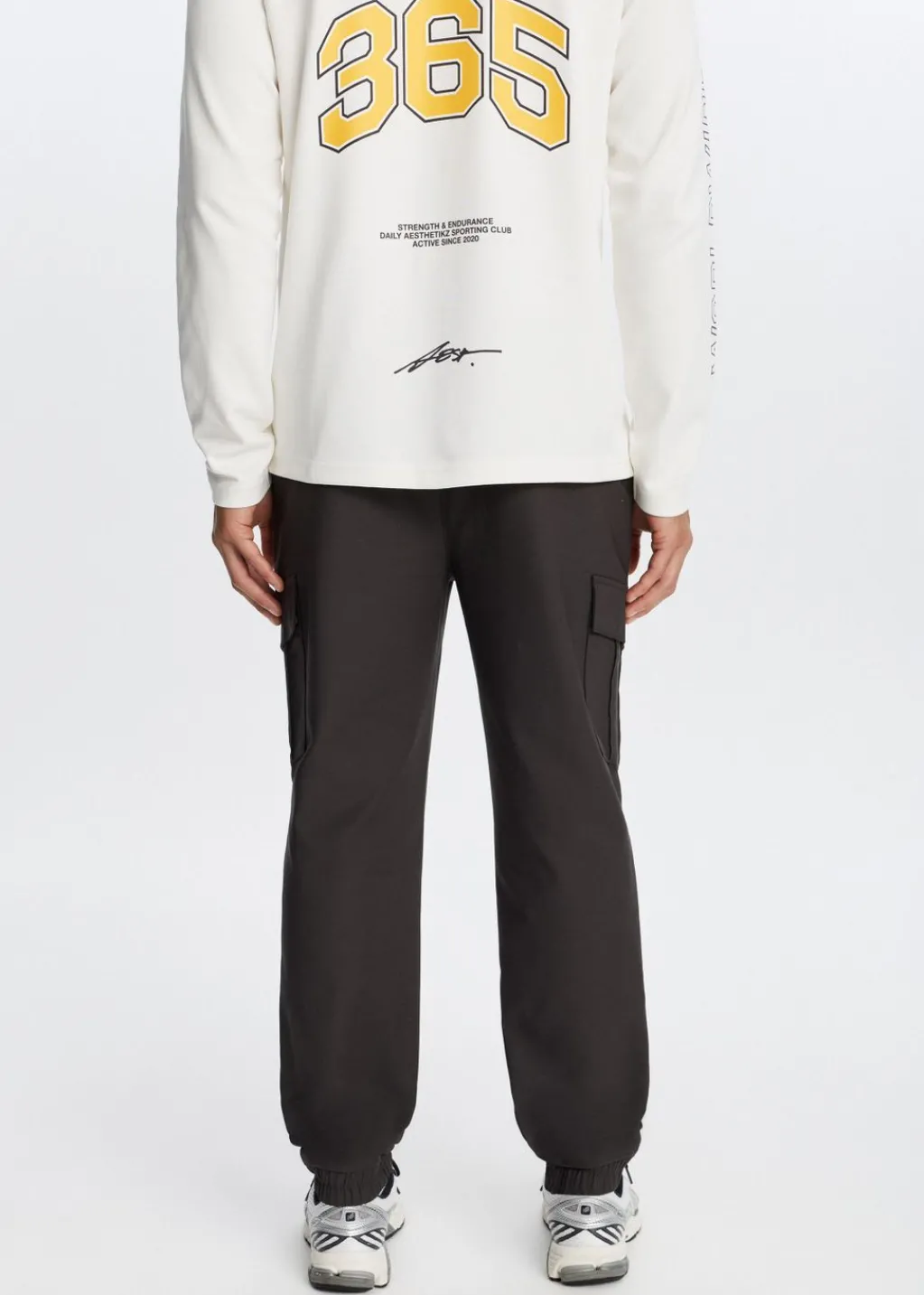 Broeken<The Sting Comfort cargo broek antraciet