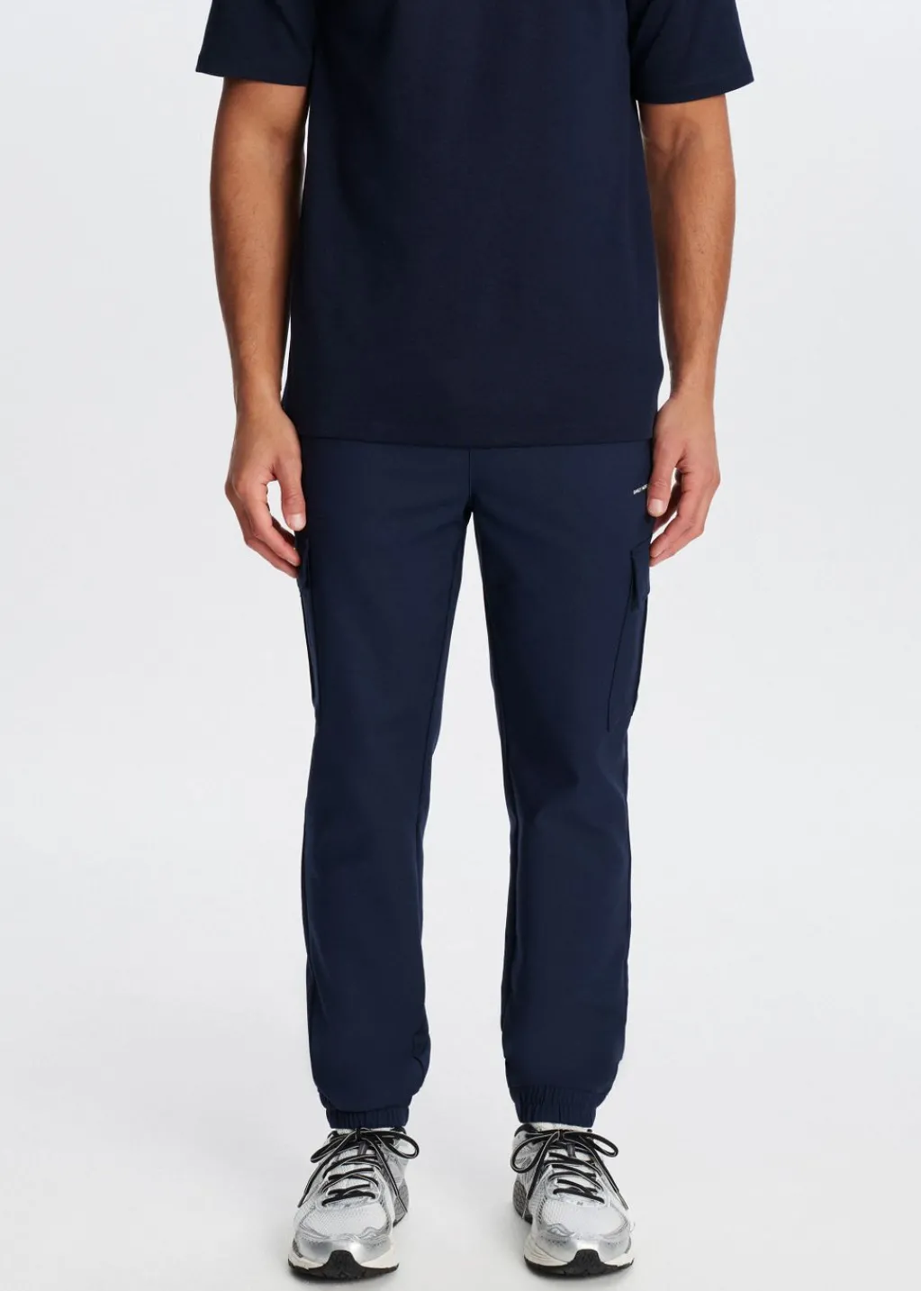 Broeken<The Sting Comfort cargo broek donkerblauw