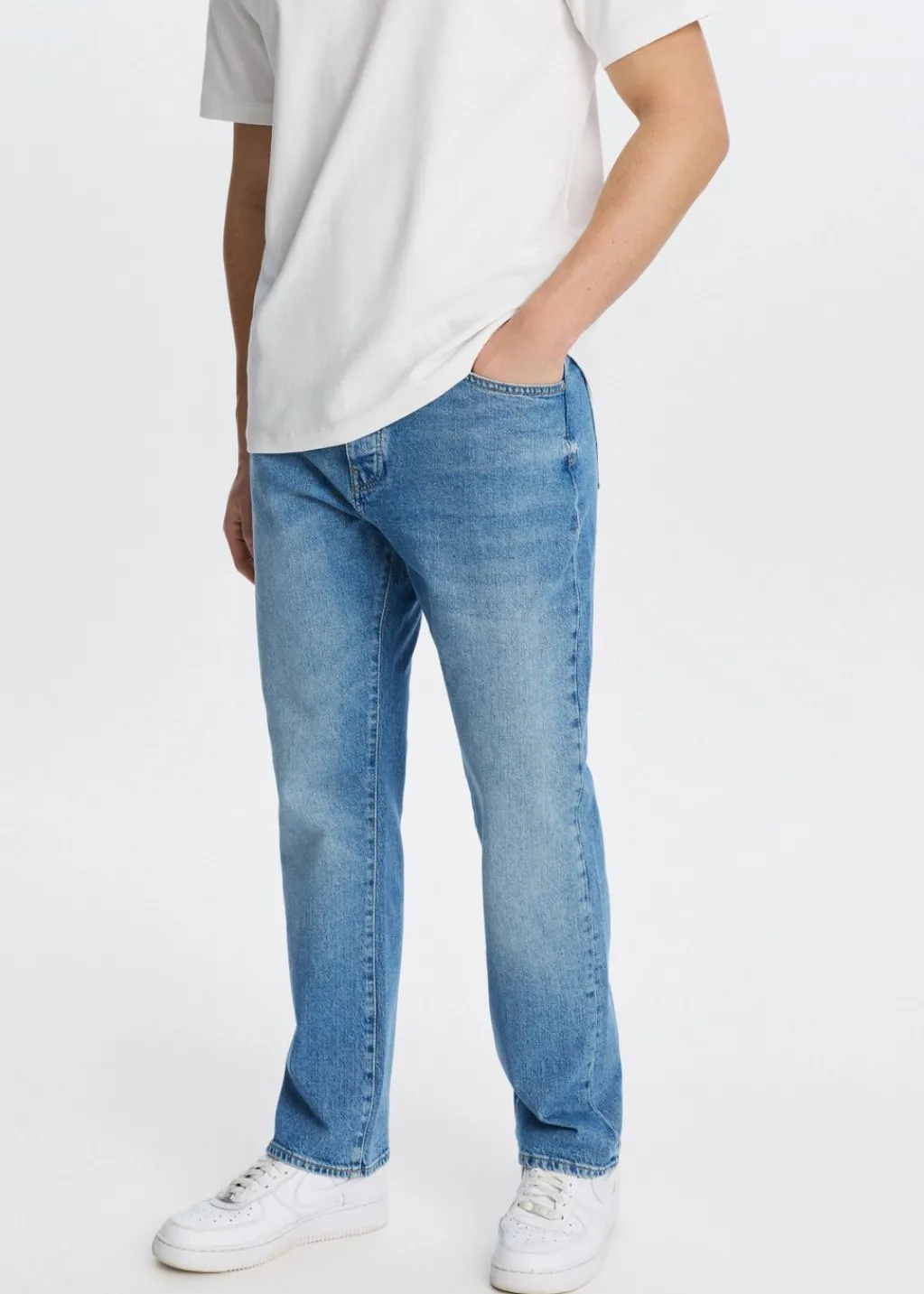 Jeans<The Sting Comfort straight jeans blauw, used middle