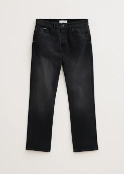 Jeans<The Sting Comfort straight jeans zwart, used dark