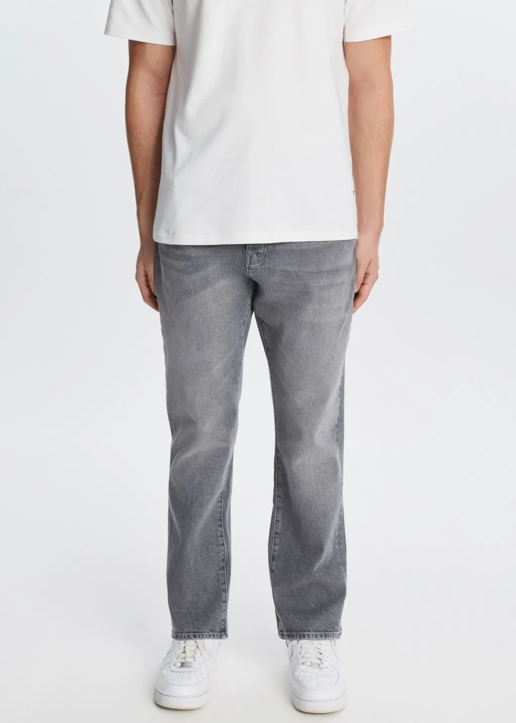 Jeans<The Sting Comfort straight jeans grijs, used middle