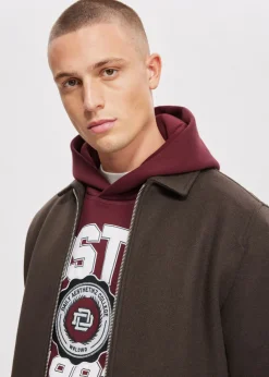 Overshirts<The Sting Conor overshirt met rits bruin