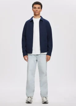 Overshirts<The Sting Conor overshirt met rits donkerblauw