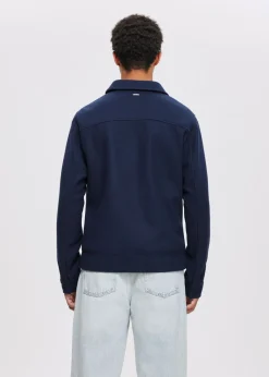 Overshirts<The Sting Conor overshirt met rits donkerblauw