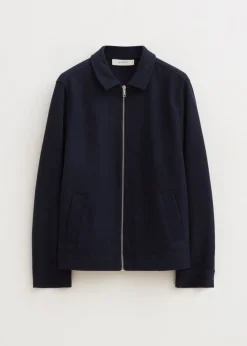 Overshirts<The Sting Conor overshirt met rits donkerblauw