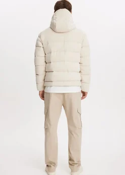 Jassen<The Sting Corduroy gewatteerde jas lichtzand