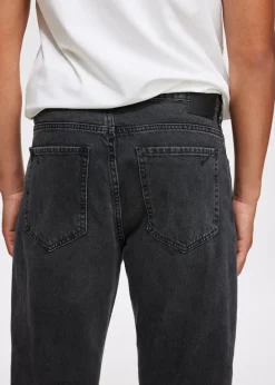 Jeans<The Sting Dash straight leg jeans zwart, used dark