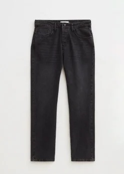 Jeans<The Sting Dash straight leg jeans zwart, used dark