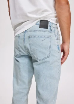 Jeans<The Sting Dash straight leg jeans blauw, used light