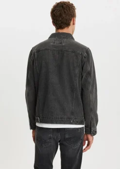 Jassen<The Sting Denim jack zwart, used dark