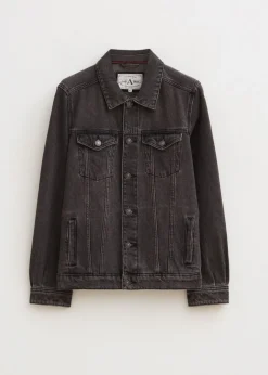 Jassen<The Sting Denim jack zwart, used dark