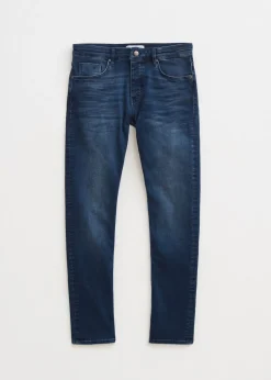Jeans<The Sting Duke v2 slim fit jeans blauw, used dark